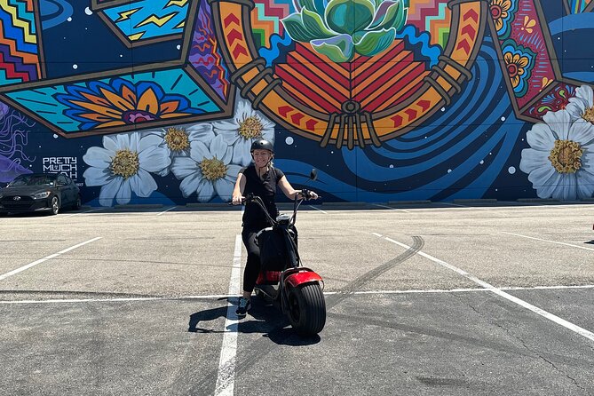 2-Hour Fat-Tire Scooter Rental in Dallas - Getting comfortable on the fat-tire scooter