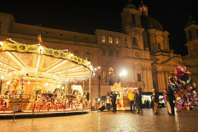 2h Xmas Lights Panoramic Vespa Sidecar Tour - Finishing at Piazza Navona