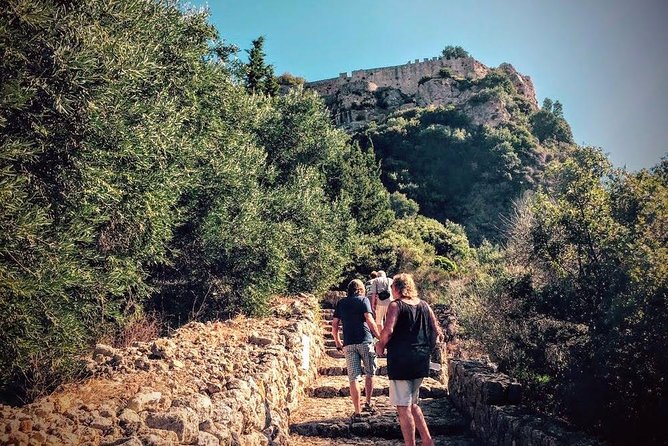 Above & Beyond Palaiokastritsa Corfu Vespa Scooter Tour - Angelokastro brings the strongest history stop