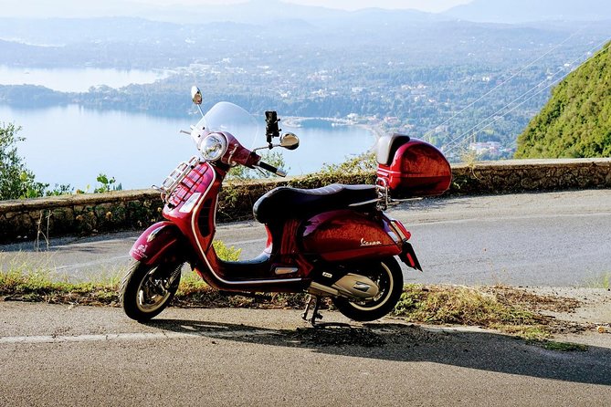 Above & Beyond Palaiokastritsa Corfu Vespa Scooter Tour - Kaisers Throne adds a wide island panorama
