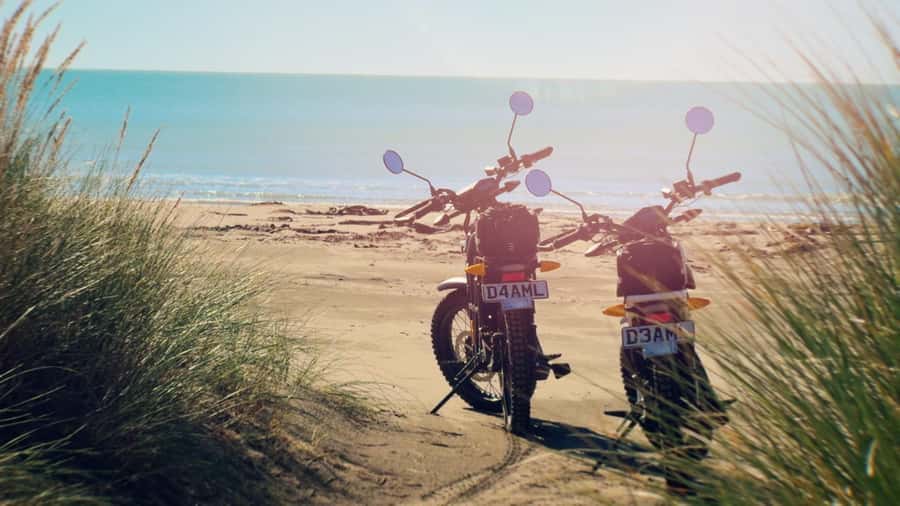 Akaroa: Lonely Beach Trail by E-Scooter. selfguided day out - Okains Bay Museum and local stops
