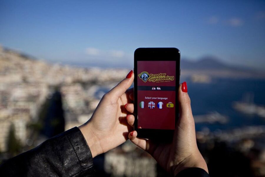 Amazing audioguided Vespa Tour of Naples - with driver - Climbing Posillipo for the best views