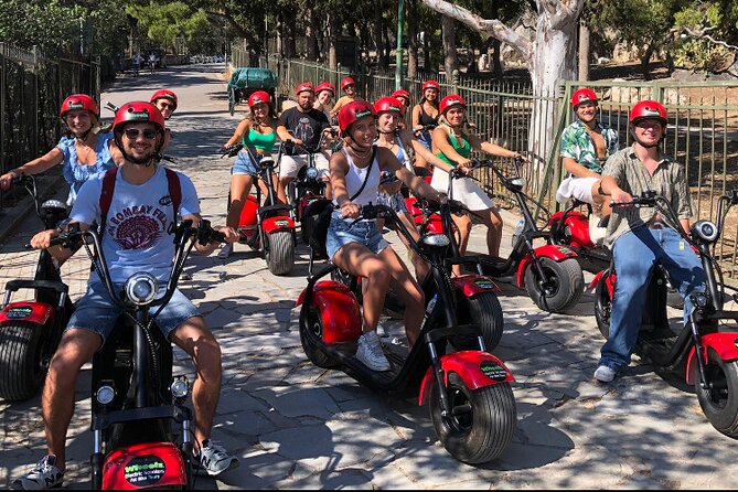 Athens Acropolis Official E-Scooter Guided Tour Fat E-Bike - St. Marina Church and the Ride Toward Gazi