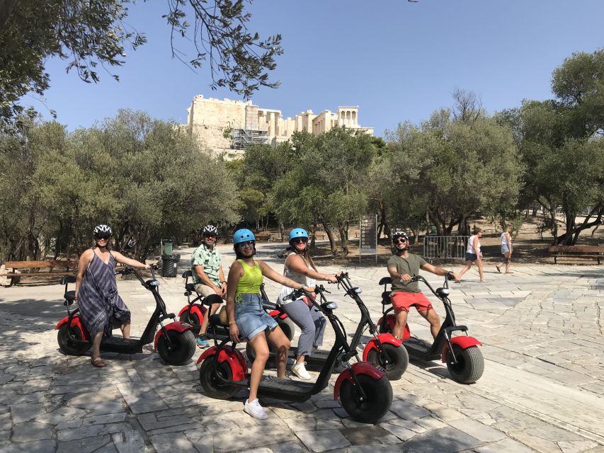 Athens: Award-Winning Acropolis Guided e-Scooter Tour - The return loop and major photo stops