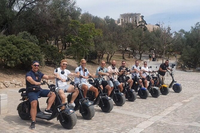 Athens: Premium Guided E-Scooter Tour in Acropolis Area - The Odeon of Herodes Atticus sets the scene
