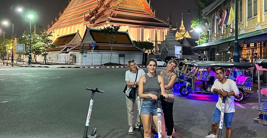 Bangkok By Night by Electric Scooter &/or Bike - Wat Suthat, the Giant Swing, and Bangkok’s grand old center