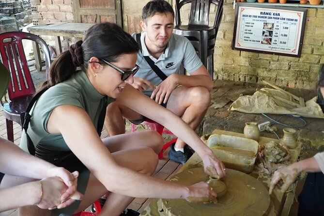 Bat Trang Ceramic Village Half-day Vespa Tour from Hanoi - Leaving the city for rice fields and pagodas