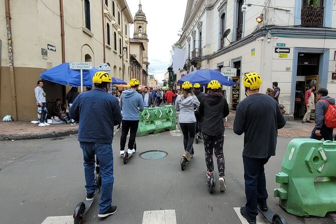 Bogota scooter tour - Starting at Chorro de Quevedo in La Candelaria