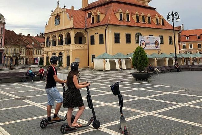 Brasov Old Town Guided Tour With Electric Scooters - The Black Church and the final towers