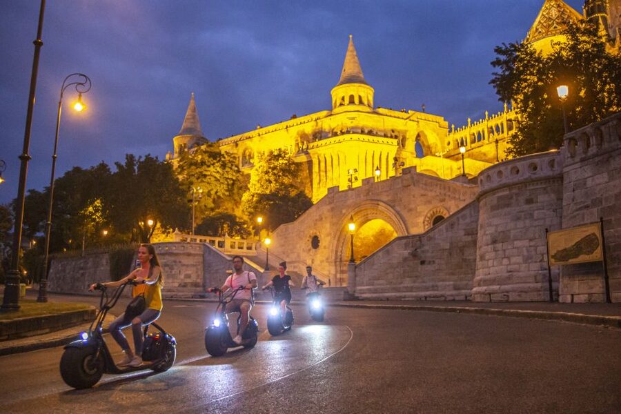 Budapest: Buda Castle E-Scooter Evening Tour - Starting near Deák Ferenc tér