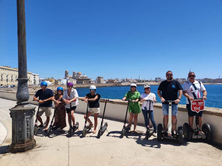 Cadiz: 1.45H Guided Segway/eScooters/EBikes for Big Groups - The guide makes or breaks the experience