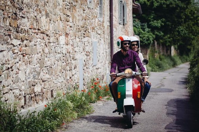 Chianti Vespa Tour with Lunch from Florence & E-car Option - Riding the strada in Chianti