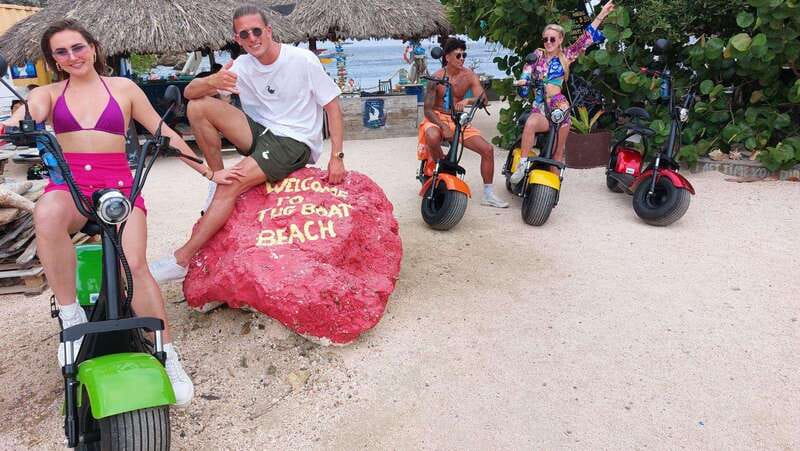Curacao: Electric Scooter South-East Tour Adventure - Tugboat Beach and the Shipwreck Below