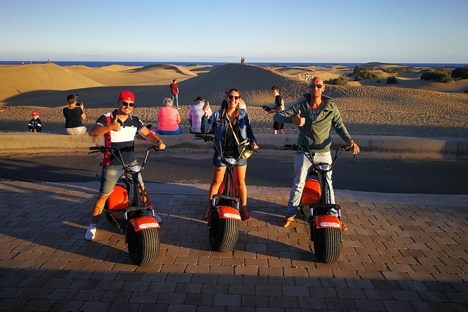 e-Scooter City Tour + Camel Ride inside Maspalomas Dunes - The Botanical Garden and the Charca lagoon