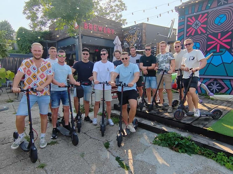 E Scooter Craft Beer and Breweries tour - Three breweries, one moving tour