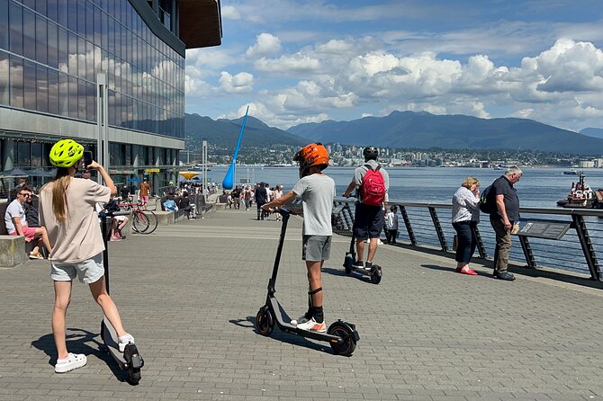 E-scooter & EUC guided tour to the secret spots in Vancouver - Granville Island and an hour to look around