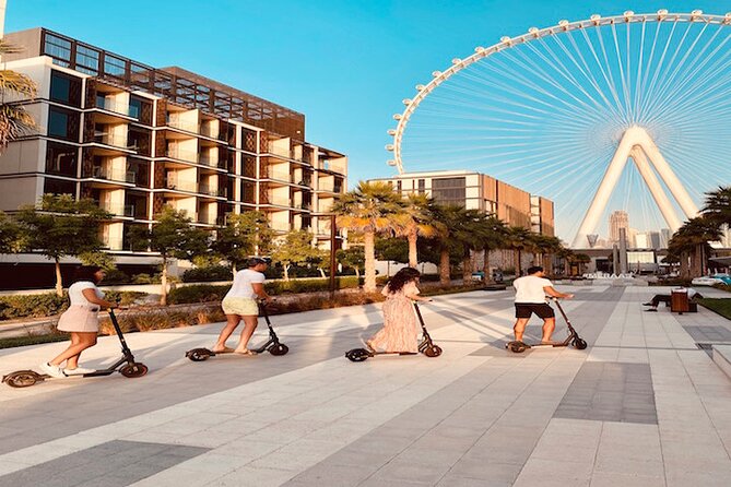 E-Scooter Guided Tour of Marina, JBR, Bluewaters Top Attractions - Dubai Marina Mall and the Marina waterfront