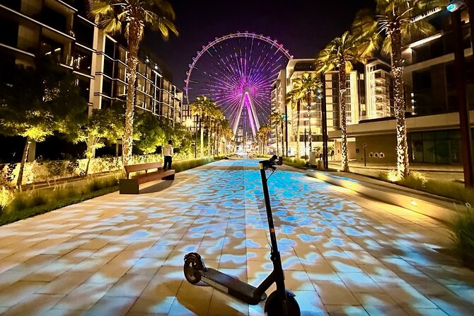 E-Scooter Guided Tour of Marina, JBR, Bluewaters Top Attractions - The Walk at JBR and Jumeirah Beach Residence