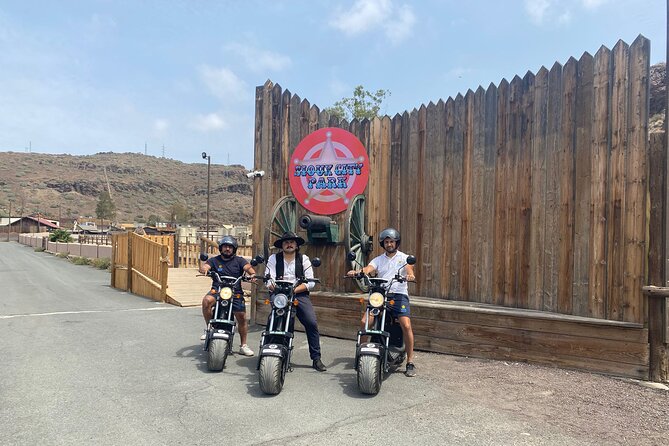 e-Scooter or e-Bike Maspalomas Tour+Visit Western Town Sioux City - The Maspalomas dunes from above