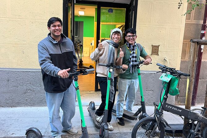 E-Scooter Rental in Madrid - Starting on Calle de San Bartolomé