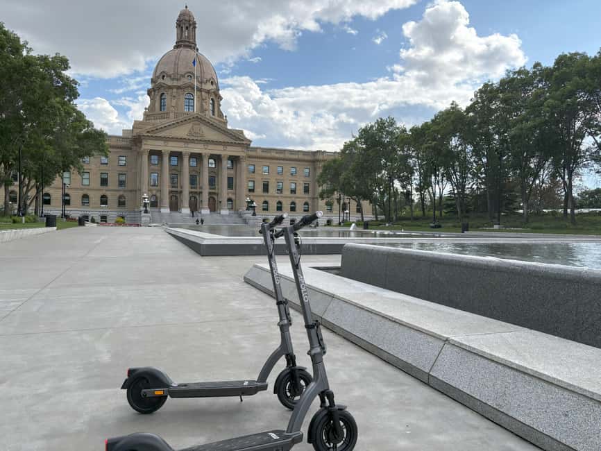 Edmonton: E-Scooter City Highlights Tour | 2-Hour - The Alberta Legislature and Edmonton’s civic heart