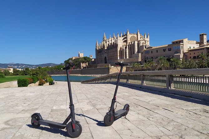 Electric kick scooter rental in Palma de Mallorca - Starting at Plaça del Rosari in central Palma