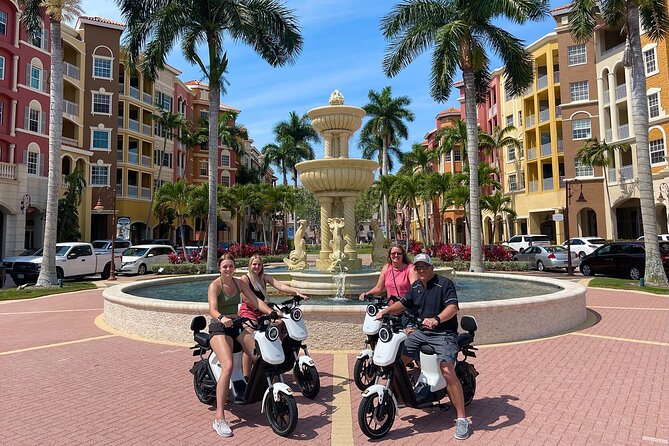 Electric Moped Tour of Naples Florida Family Fun and Easy To Ride - Starting at Shoppes At Dockside
