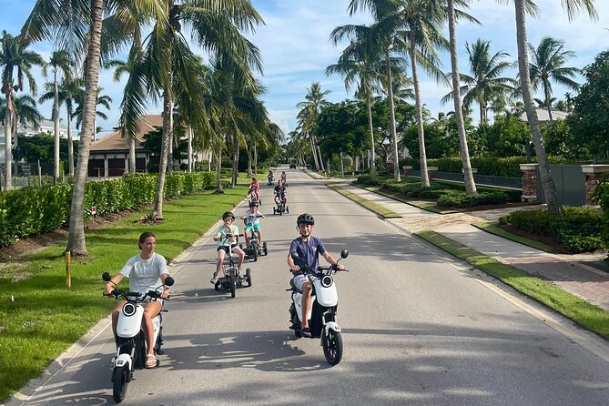 Electric Moped Tour of Naples Florida Family Fun and Easy To Ride - Crayton Cove and the Naples waterfront