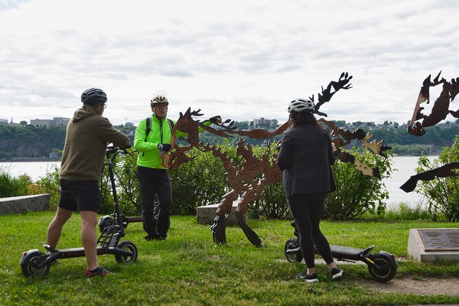 Electric Scooter Guided Tour of Quebec City - La Promenade Samuel-De Champlain and the riverfront park
