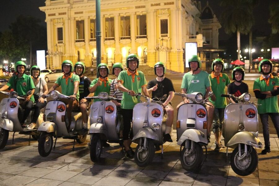 Enjoy Hanoi Like a Local - Vespa & Street Food Tour by Night - Food lanes, Pho variations, and small plates