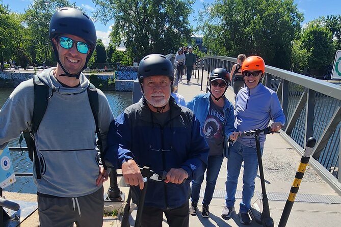 Experience Old Montreal on e-scooters with a local comedian - Learning the scooter before facing traffic