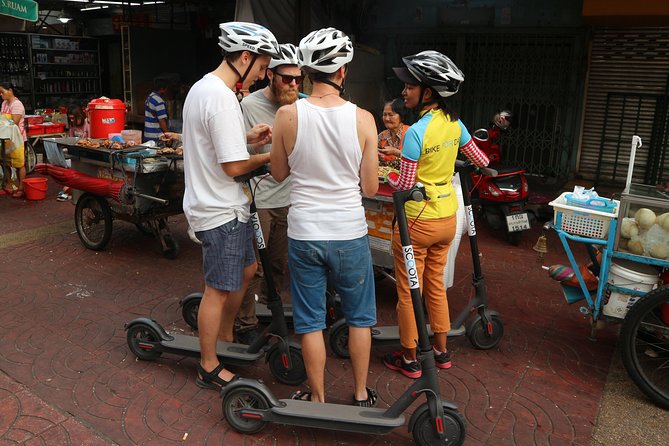 Explore Bangkok by E-Scooter & Try Street Food - Princess Mother Memorial Park and Local Tastes