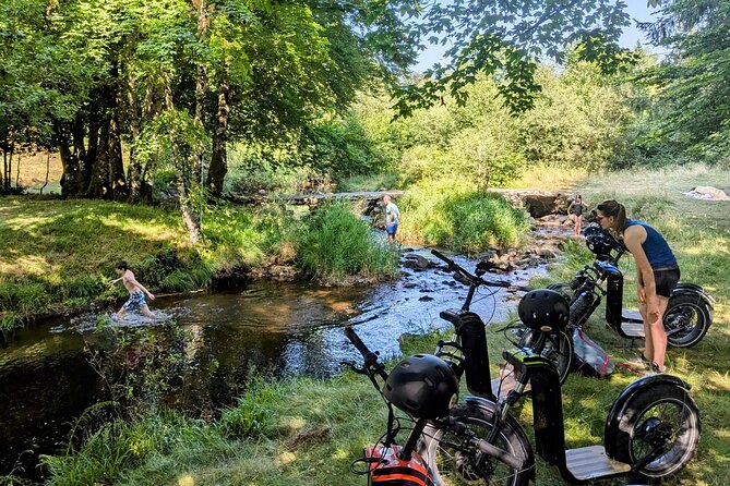 Explore the forests of Haut Languedoc on an electric scooter - Getting comfortable with the electric scooter