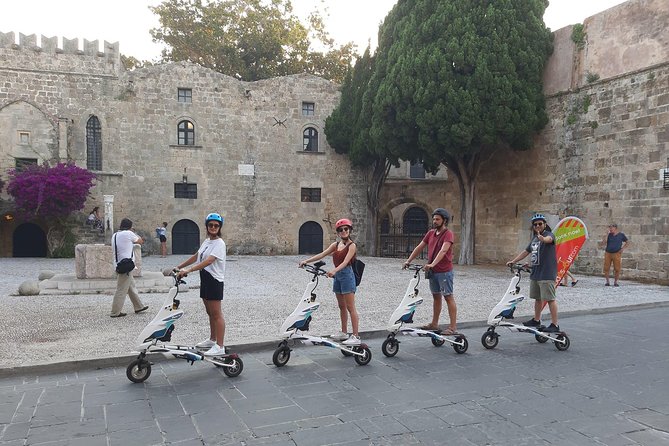 Explore the Medieval city of Rhodes on scooters - 2 hours - What the Trikke feels like on crowded streets