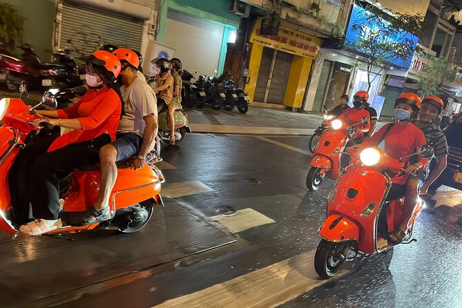 Female Riders Vespa Night Street Food + Train Street food 4 Hours - Old Quarter pickup and the first taste of Hanoi