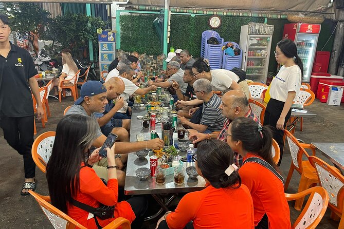 Female Riders Vespa Night Street Food + Train Street food 4 Hours - Bun cha near the Hanoi Opera House