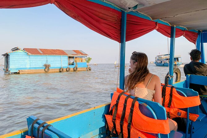 Floating Village Sunset Boat Vespa Tour / Tuk Tuk Available - Reaching Chong Khneas by boat