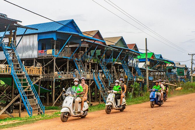 Floating Village Sunset Boat Vespa Tour / Tuk Tuk Available - Sunset from the upper deck