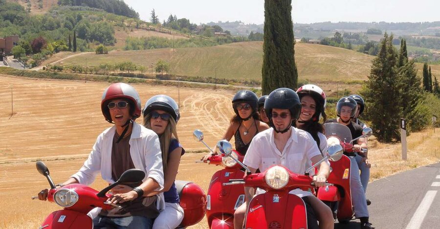 Florence/Badesse: Tuscany Group Vespa Tour with Wine Tasting - Learning the Vespa Before the Ride