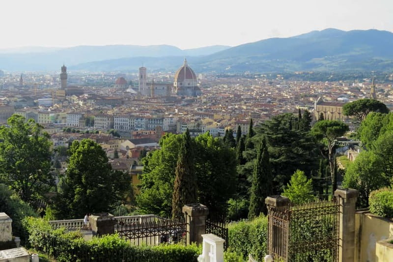 Florence: E-Vespa Rental with Smartphone Tour and Tasting - The view from Piazzale Michelangelo