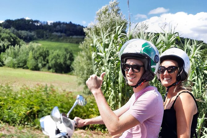 Florence Vespa Tour as a Passenger, max 6 people + Wine Window! - Piazzale Michelangelo: Florence at a Glance