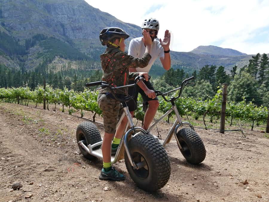 Franschhoek: Downhill Scooter Tour - The 10-minute briefing and vehicle transfer