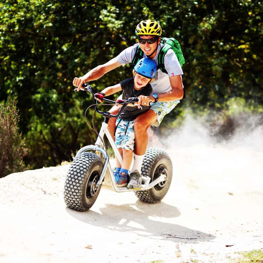 Franschhoek: Downhill Scooter Tour - The scenic drive between the two rides