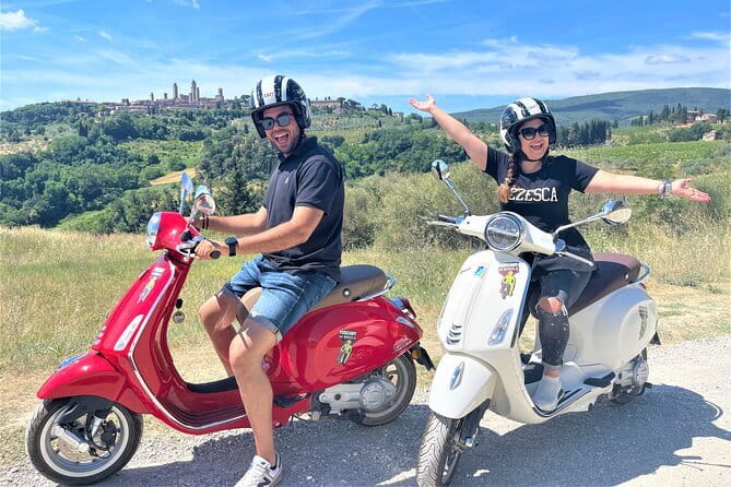 From Florence: Small-Group Tuscany Vespa Tour with Lunch & Wine - Meeting in Florence and getting ready to ride
