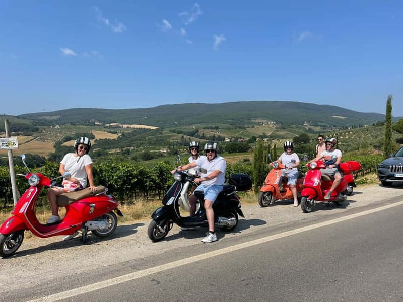 From Florence: Tuscany Vespa Tour with Lunch & Wine - The safety test is not a formality