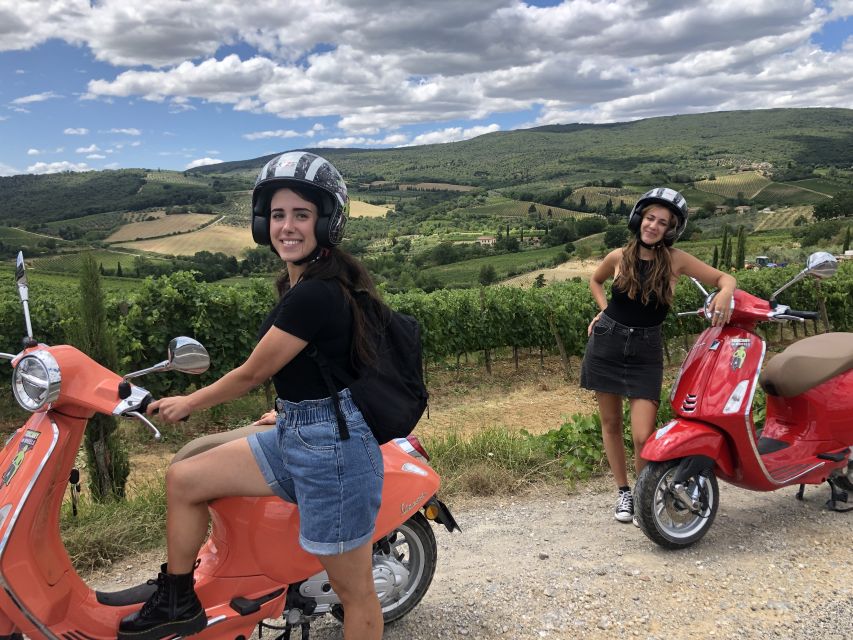 From San Gimignano: Chianti Half-Day Vespa Tour with Lunch - Wine and olive oil tasting without the rush
