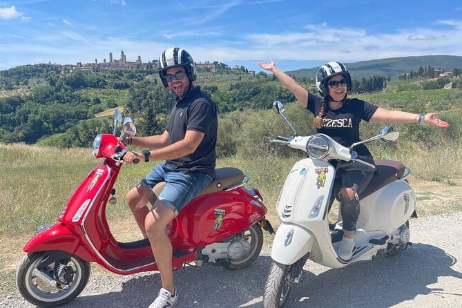 From San Gimignano: Tuscany Vespa Tour, Lunch & Wine Tasting - The final ride through SantAppiano