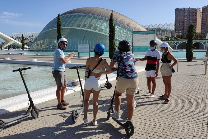 Glide through Valencia by Electric Scooter - Learning to ride with Daniel
