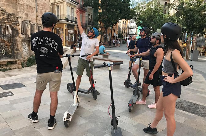 Glide through Valencia by Electric Scooter - Valencia Cathedral and the Turia Fountain