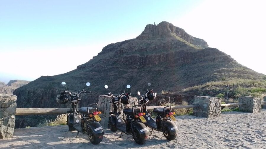 Gran Canaria: Los Pilancones Natural Park e-Scooter Tour - A short stop among tropical fruit trees